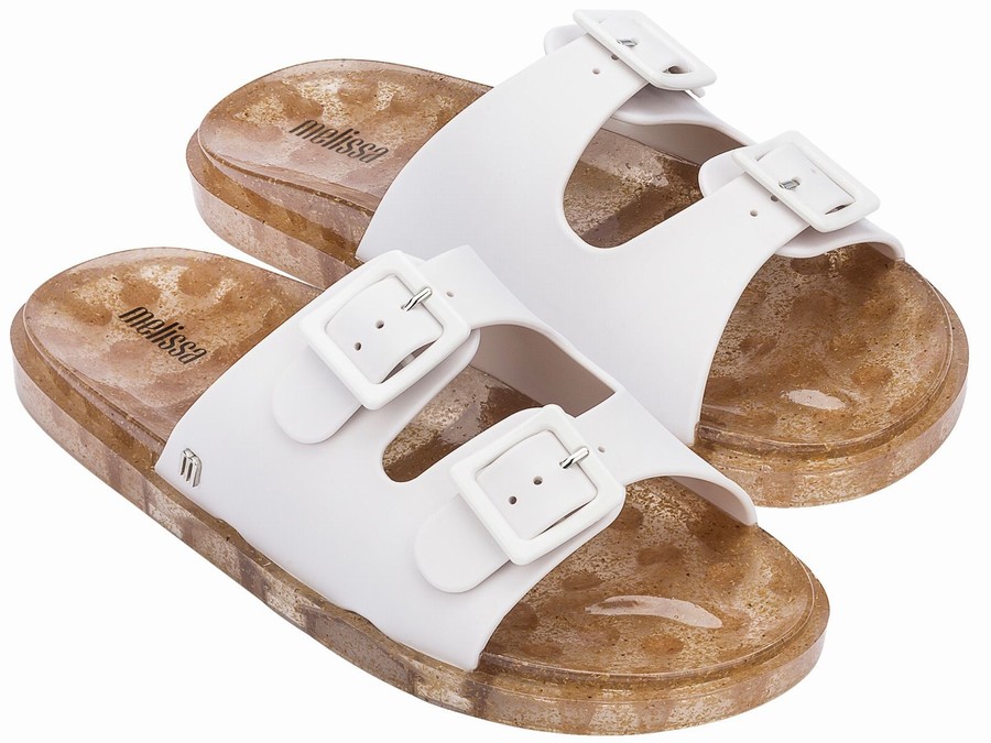 Chanclas De Baño Melissa Wide Matt Mujer - Blancas - Argentina PQA-913057